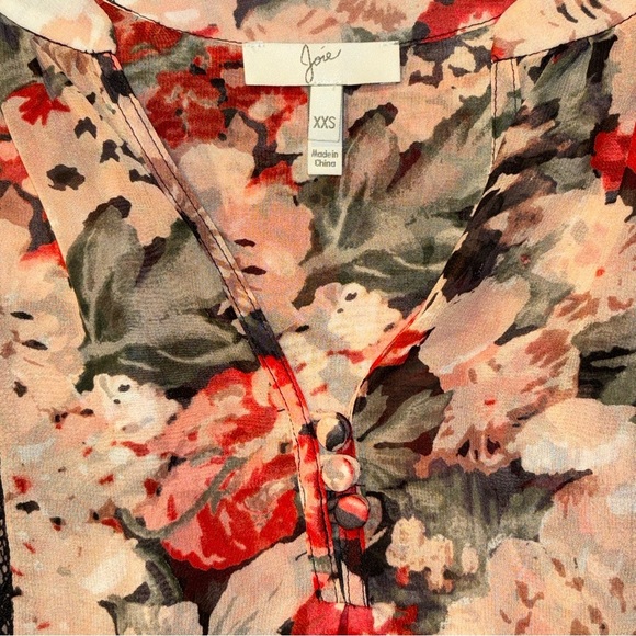 Joie Eber Silk Blouse in Caviar Size XXS - Picture 5 of 8